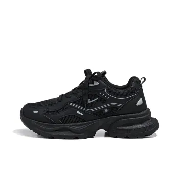 Warrior Low Top Chunky Sneakers Men's Black