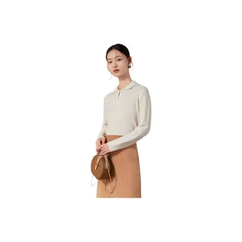 MIHUANG Cashmere Sweater Women's Raw White