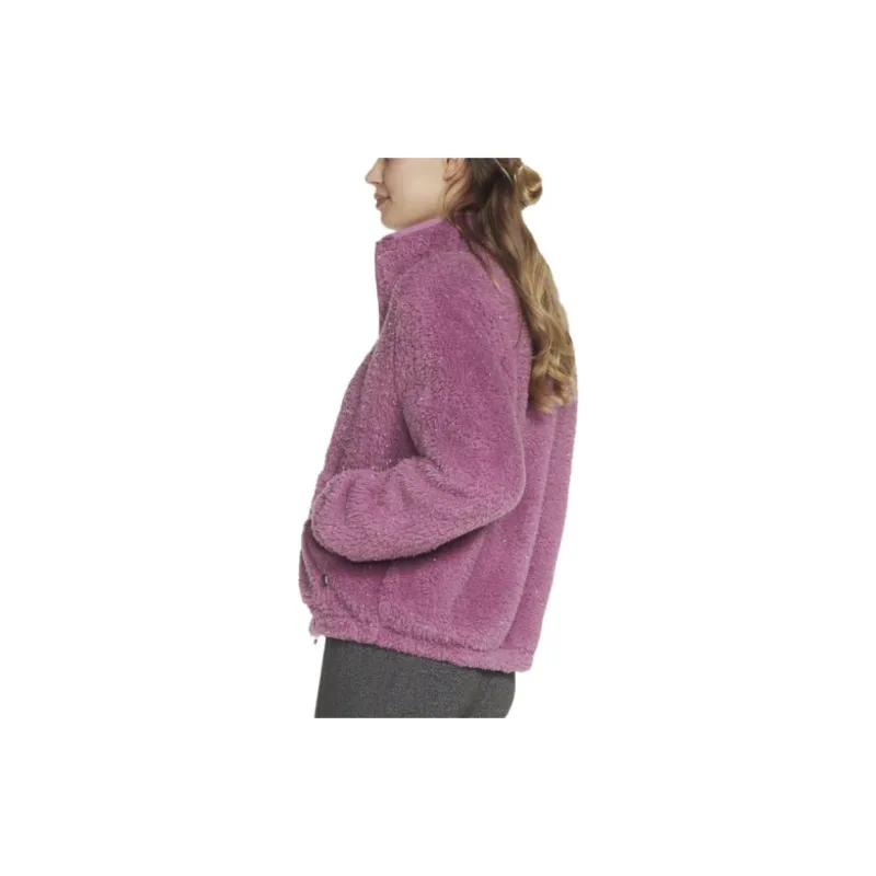 Skechers GO SNUGGLE Velvet-feel Coat Women's Light Purple-3