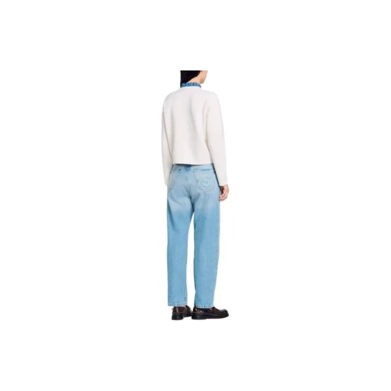 Sandro Detachable collar Cardigan-3