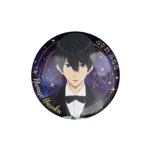 MANCOOL Free Anime Badge Rin Matsuoka Starry Sky Collection Refrigerator With Official Valley Beancard Badges