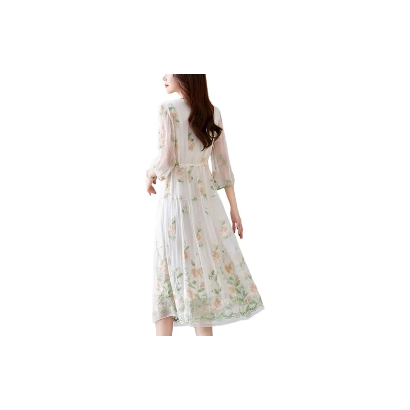 Ink Beauty Long Sleeved Dresses Women's-5