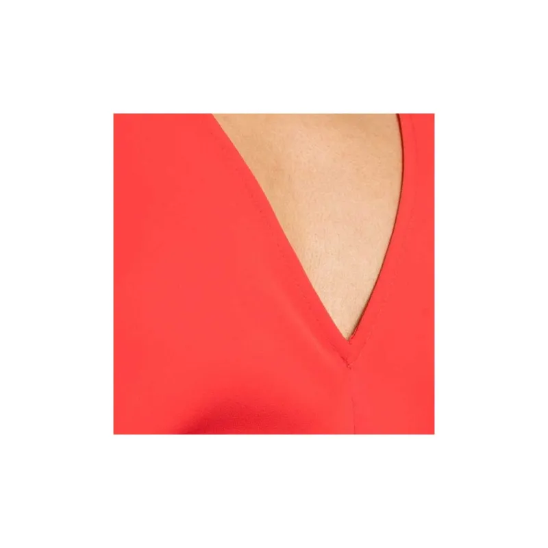 PAROSH SS24 Short Sleeved Dress Women's Red-3