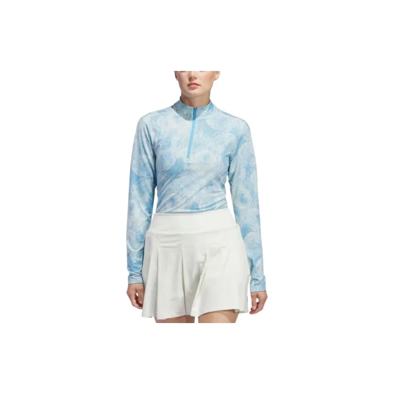 Adidas Free Shipping With AdiClub Ultimate365 Printed Quarter-Zip Mock-2