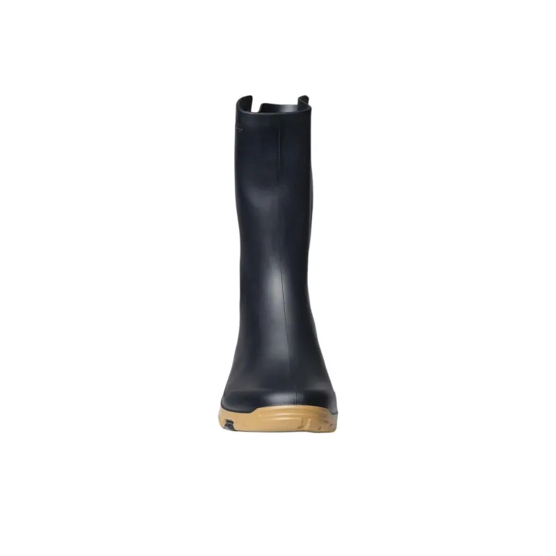 DECATHLON WELLIES 100 Waterproof And Wear resistant Rain Boots Women's Black Brown-2