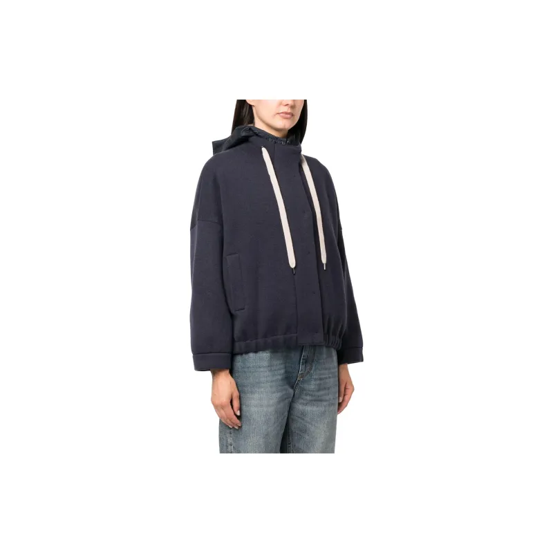 Brunello Cucinelli Drawstring Zip-Up Jacket-3