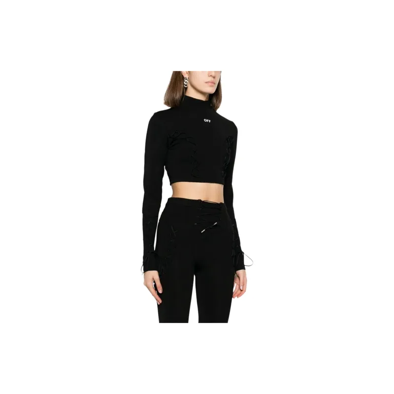 OFF WHITE Logo Printed Long Sleeve Top-3