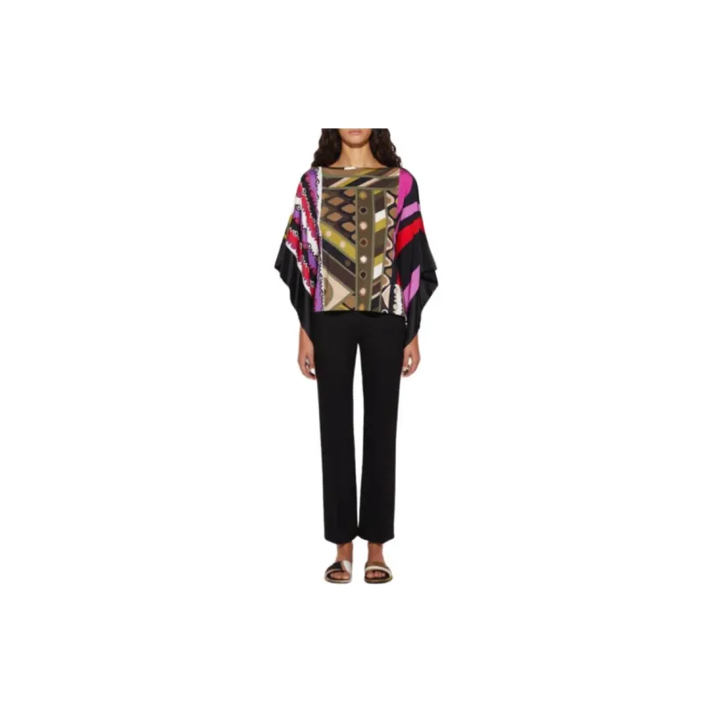 EMILIO PUCCI Patchwork print Kaftan Top-1