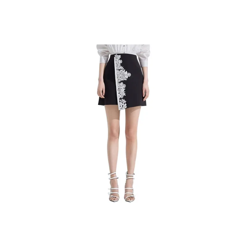 Ochirly Casual Short Skirts Women's Black-2