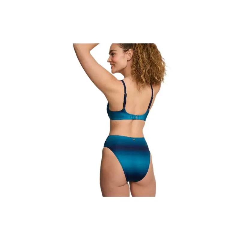 Victoria's Secret Mix & Match High-Waist Twist Cheeky Bikini Bottom /BO Swimming Shorts Women's Blue Gradient-1