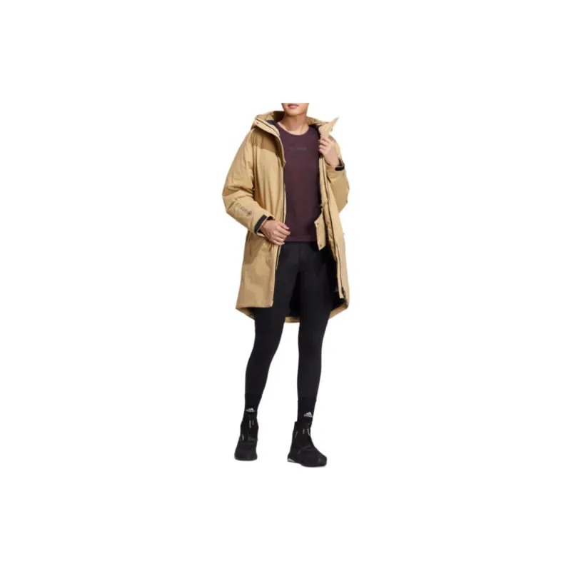 Adidas Down Jacket Women's Khaki-2