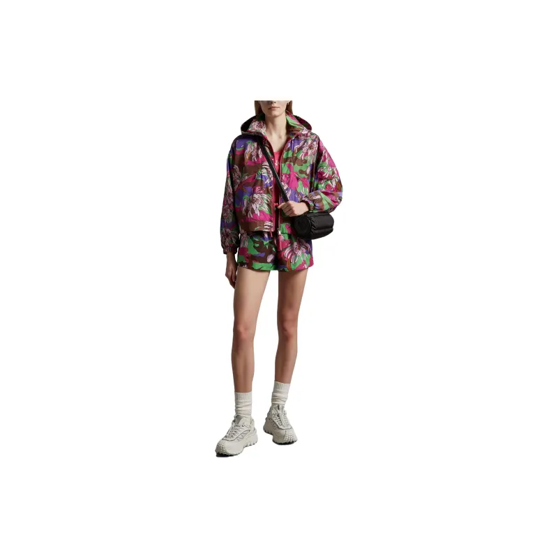 Moncler Floral Printed Zipped Windbreaker-3