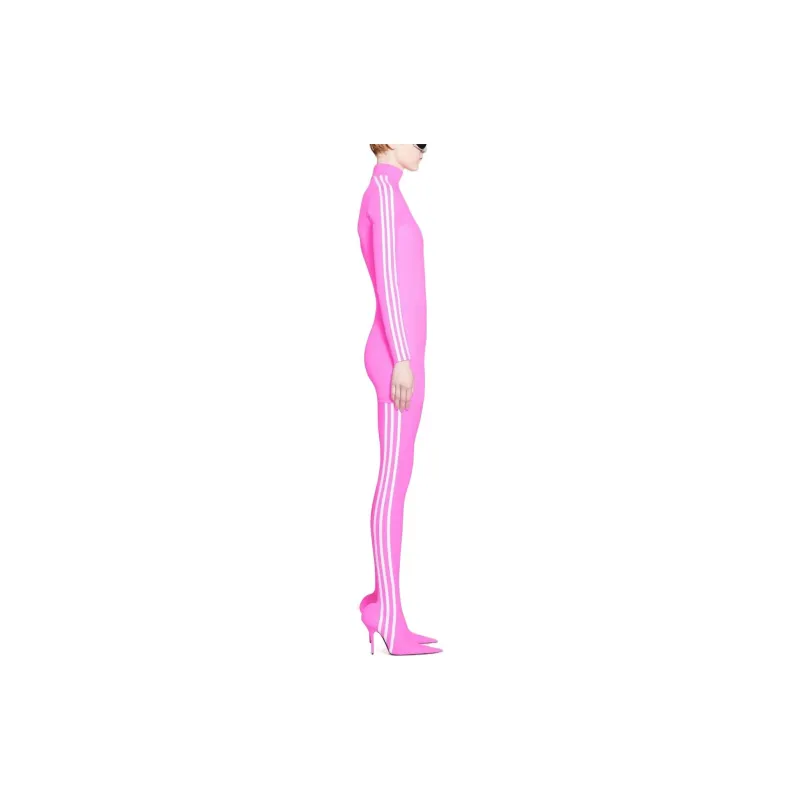Adidas Originals X Balenciaga Long-Sleeved Dresses Women's Pink-3