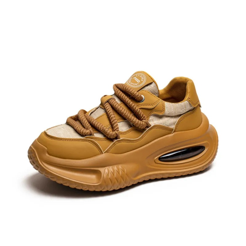 GNVA Wear-Resistant Slip-Resistant Lightweight Low-Top Chunky Sneakers Men's Box Included-2