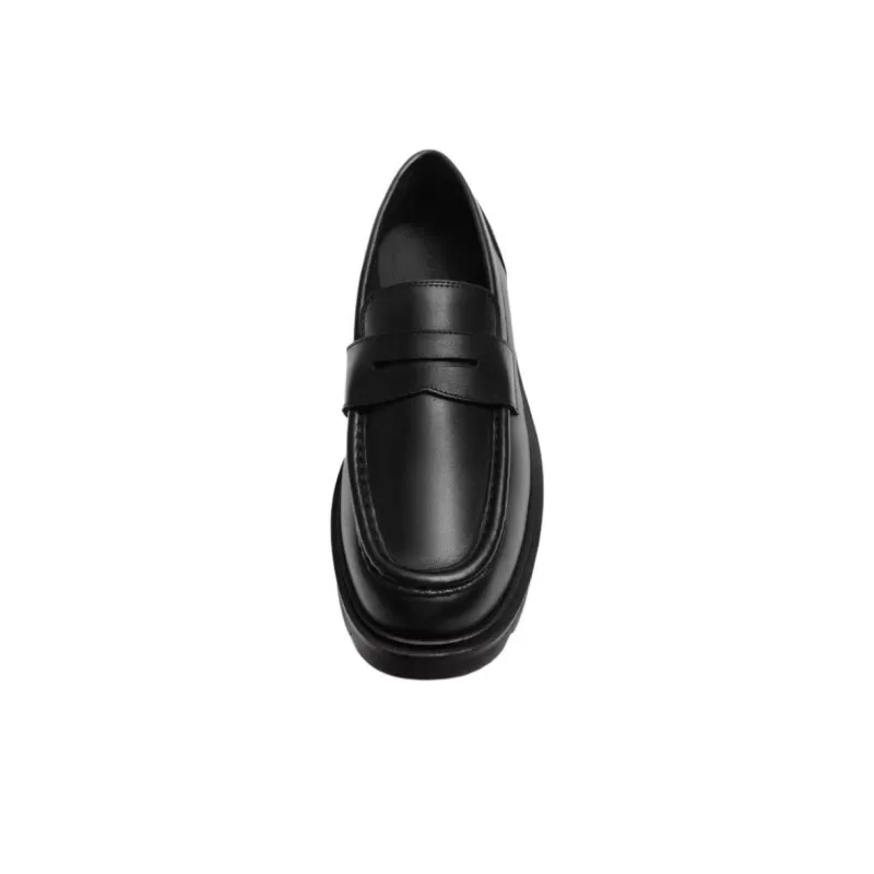 ZARA Loafers Men Black-3