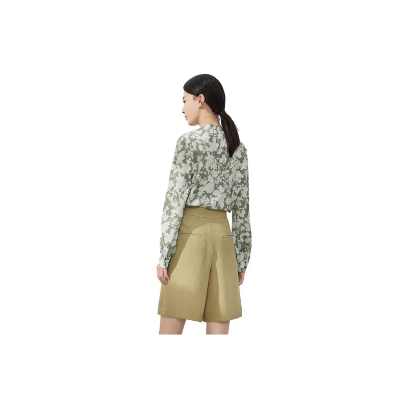 JZ Juzui Shirt Women's Pattern Green-2