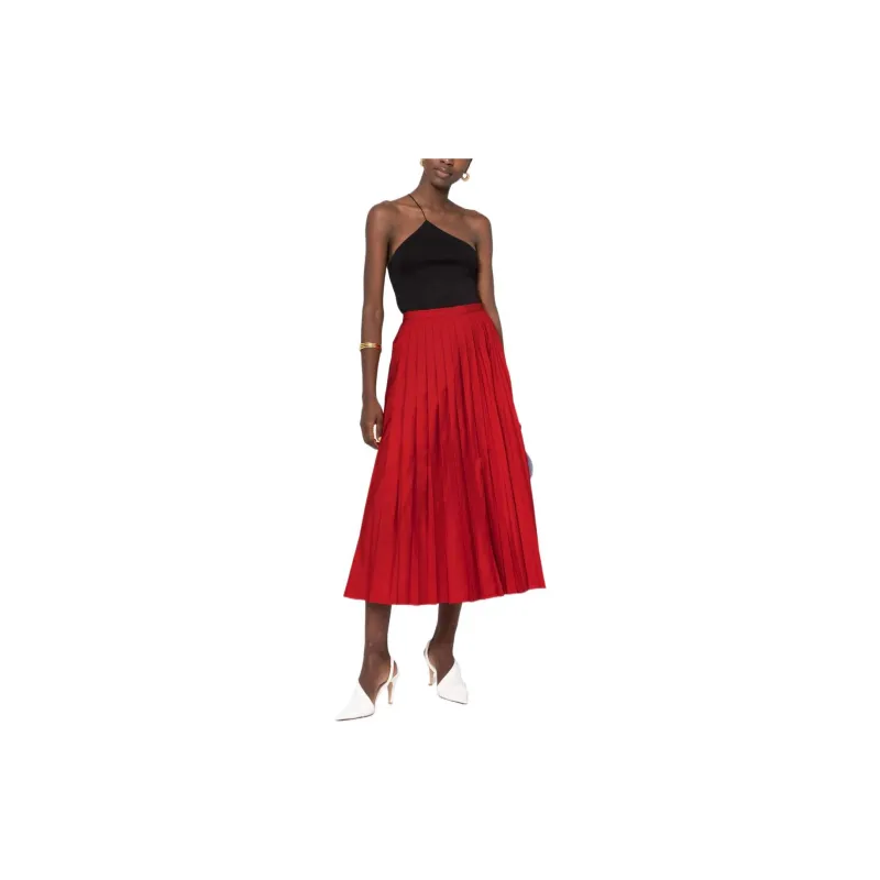 Valentino Casual Long Skirt Women's Red-1