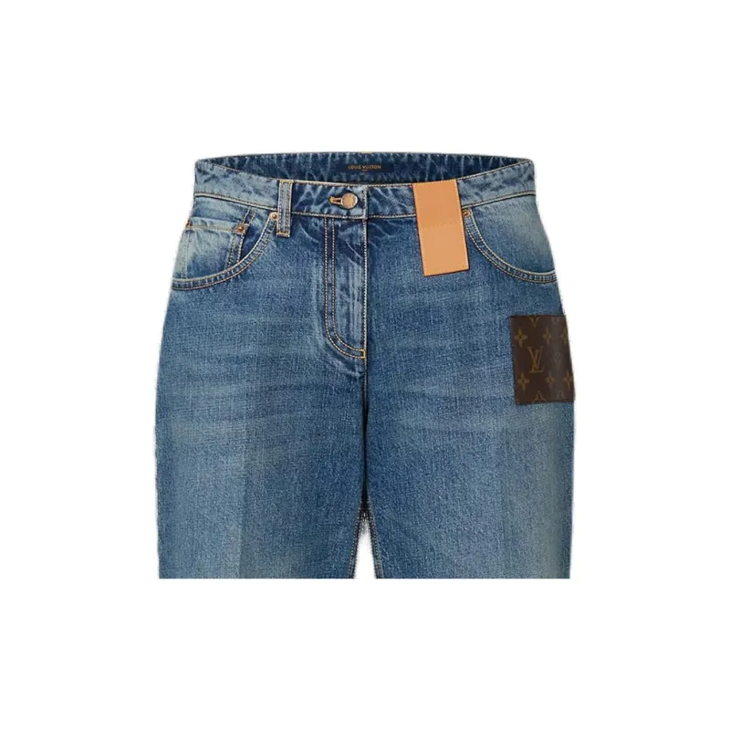 LOUIS VUITTON Jeans Women's Blue-3