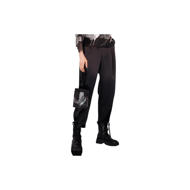 BBLLUUEE Casual Pants Women's Ink Black-1