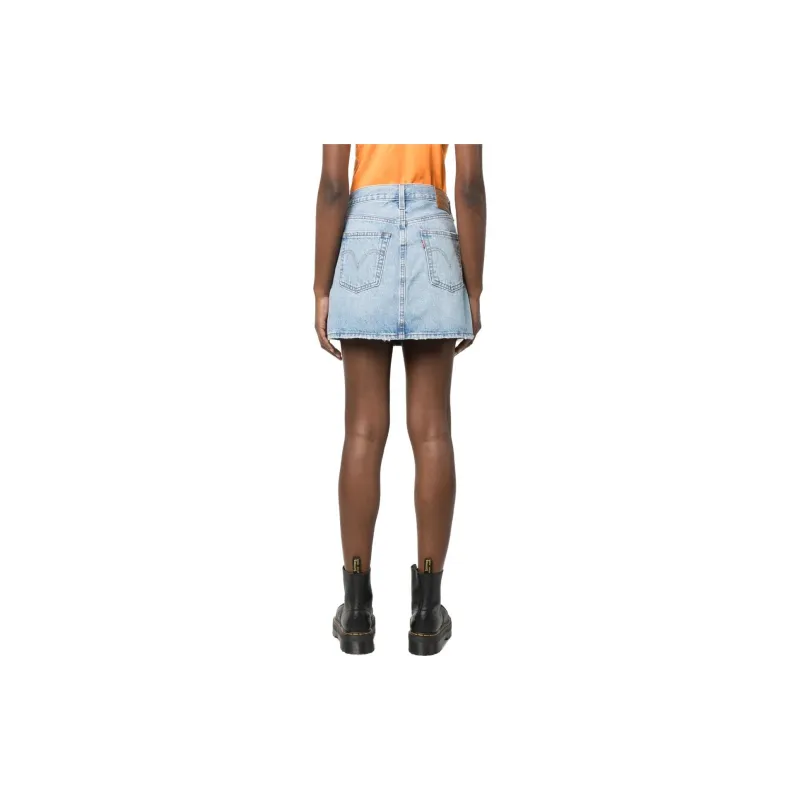 Levis Mid rise Denim Skirt-2