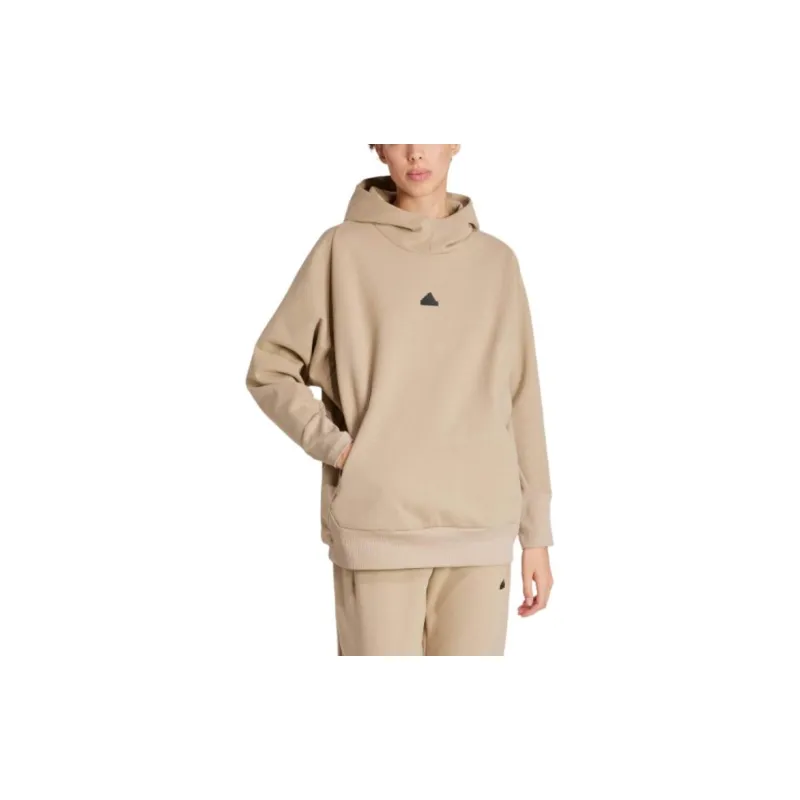 Adidas W Z.N.E. WTR OH Sweatshirt Women's Milk Tea Beige-1