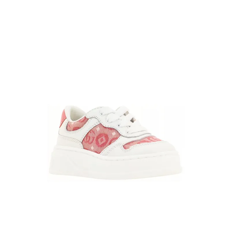 GUCCI Kids Interlocking G Leather Platform Sneakers-1