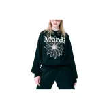 MARDI MERCREDI Sweatshirt Korean Style Women's Black