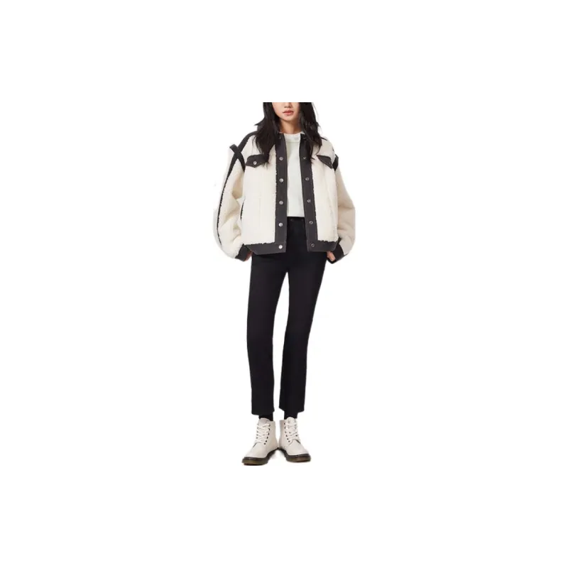 Levis Jackets Women's White-2