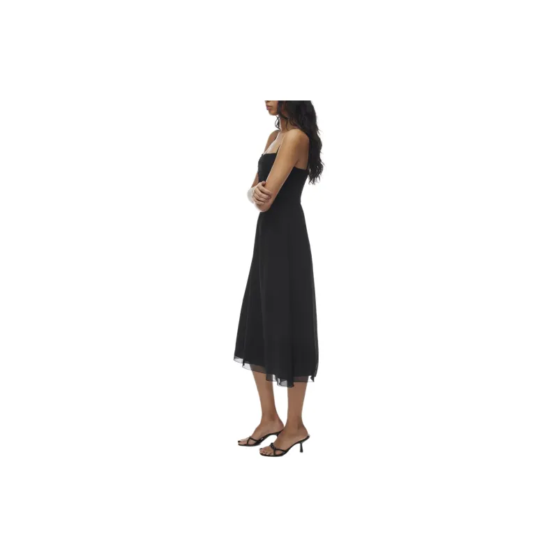 ARITZIA Wilfred Amuse Sleeveless Midi Dress Slip Dresses Women's Black-4