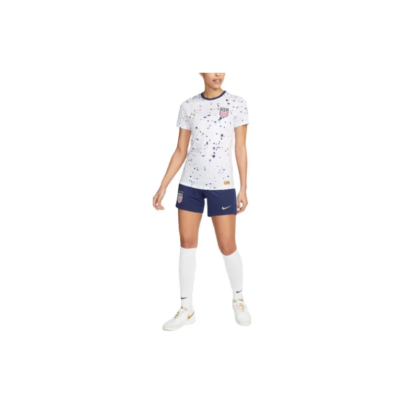 Nike USA Soccer Team Olympic Series U.S. 2022/23 Stadium Home Sports Shorts Women's Blue-2