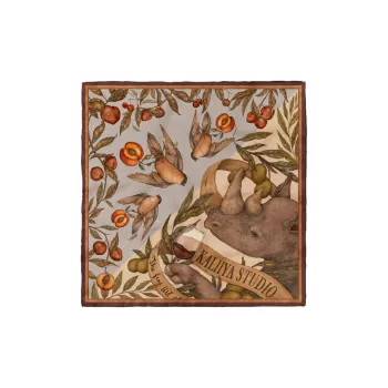 KALIIYA STUDIO Mulberry Silk Cashmere Shawls Women's Maillard Style Color Series