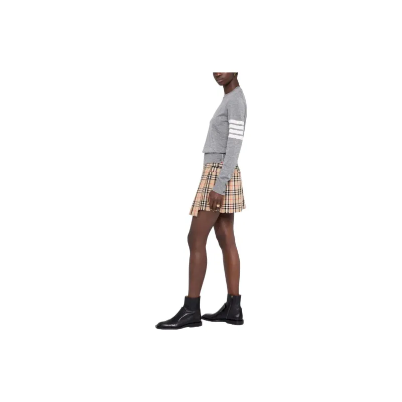 THOM BROWNE 4 Bar Ribbed Crewneck Sweater-3