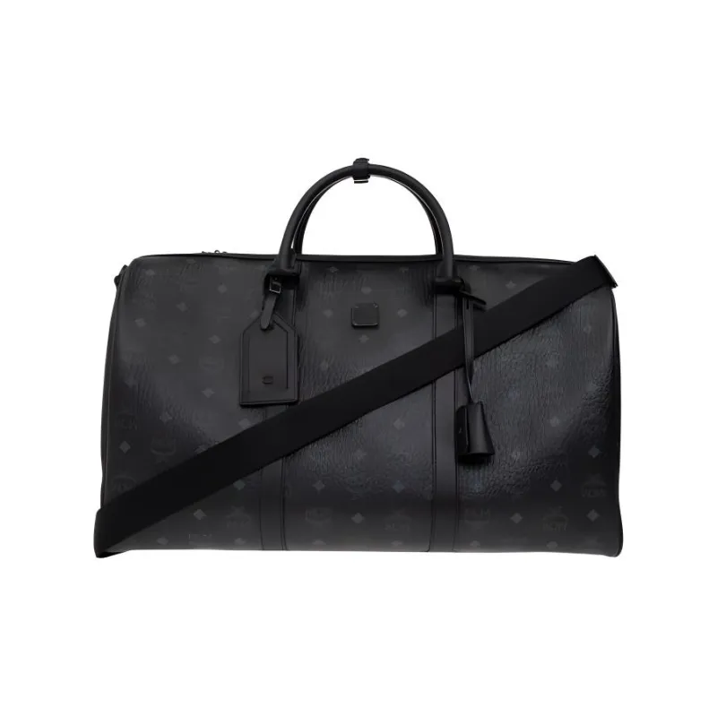 MCM Ottomar Canvas With Nappa Leather Weekend Bag, Handbag, Shoulder Bag, Crossbody Bag, Travel Bag Women's-0