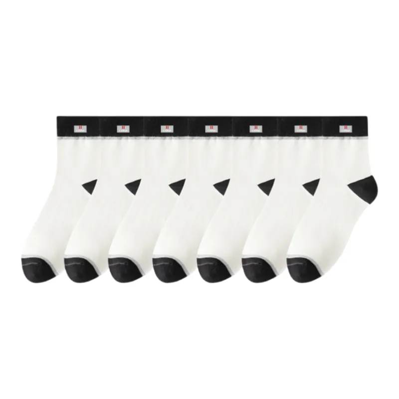 Lan Miao Mid Calf Socks Men's 7 Pack-12