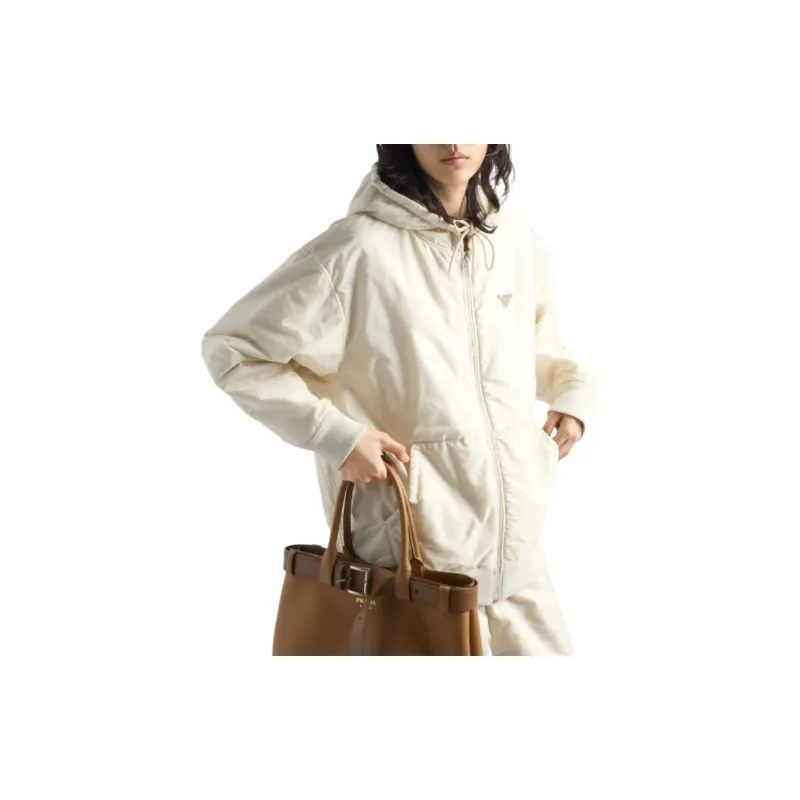 PRADA Jackets Coats Women's Cream-3