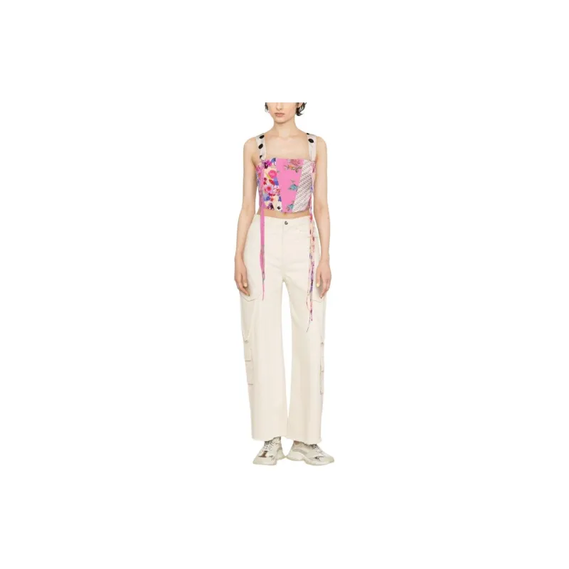 NATASHA ZINKO Patchwork Corset Top-1