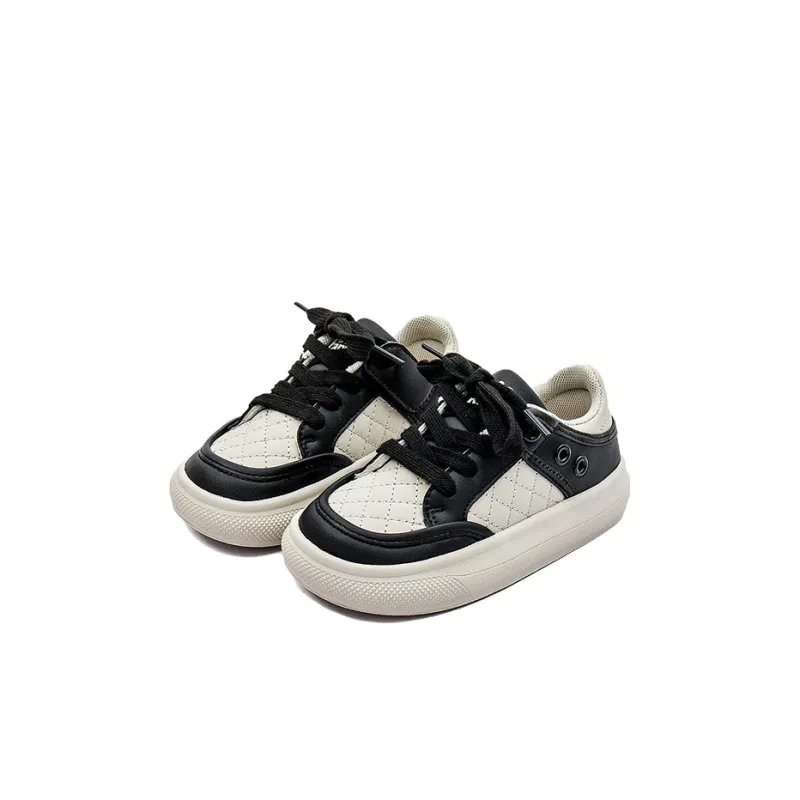 KAPPA KIDS Low Top Kids' Skateboarding Shoes Deep Beige Black Kids'-1