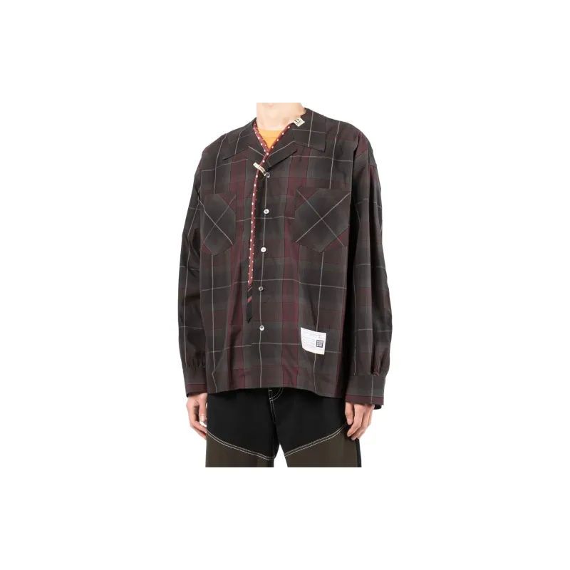 Maison Mihara Yasuhiro Shirts Men Dark Red-2