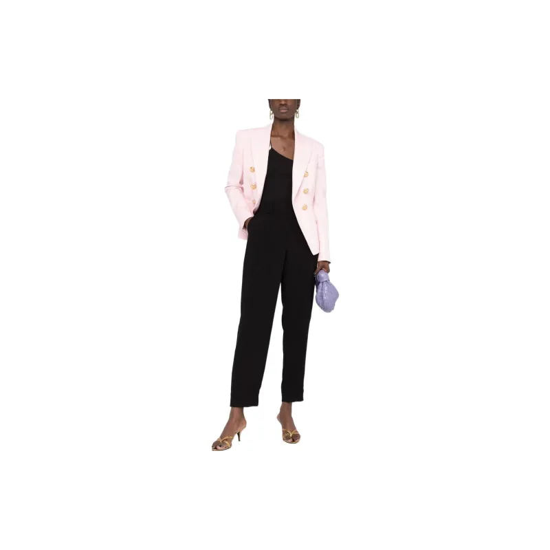 BALMAIN High Waist Tapered Trousers-1