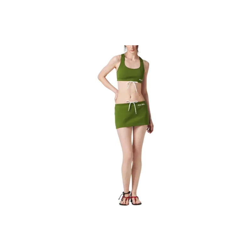 MIU MIU Tank Top Women's Light Grass Green-1