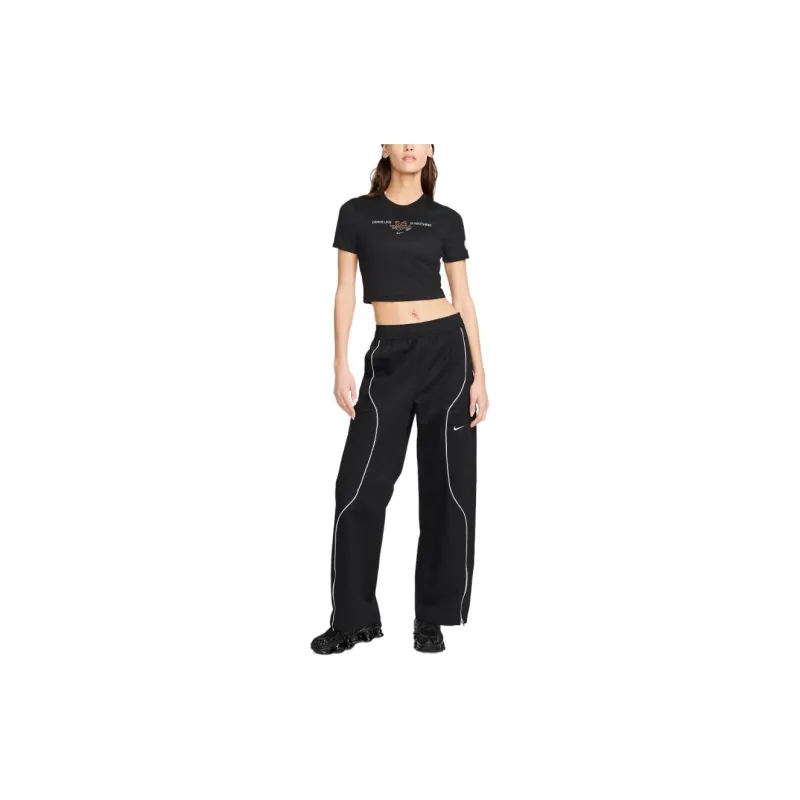 Nike T Shirts Women's Black/BKL-2