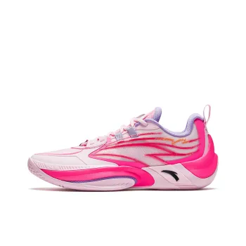 Anta Instant 1 V2 Home Supreme Cushioning Wear Resistant Low Top Basketball Shoes Men's Pink Purple
