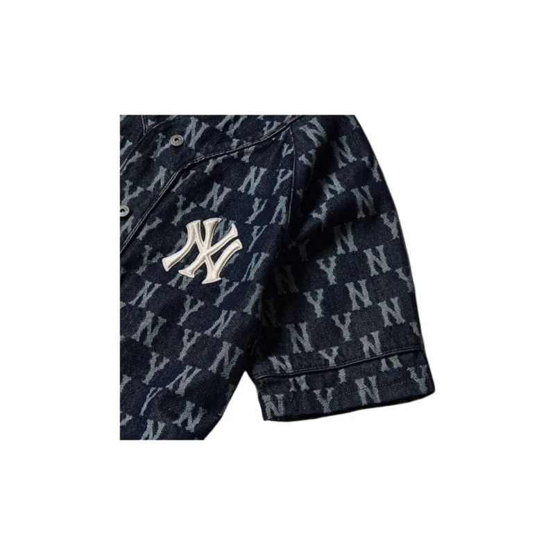 MLB New York Yankees Baseball Jerseys Unisex Dark Blue-4
