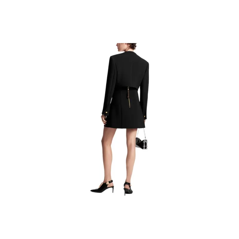LOUIS VUITTON Hammered Button Skirt-3