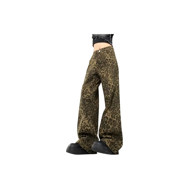 TLONELY1 Jeans Women's Leopard Print-5