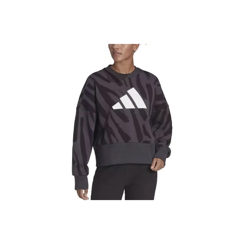 Adidas W FI FF CREW Sweatshirt Women's Gray-1
