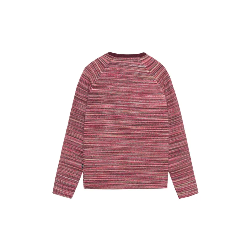 Stussy Textured Knit Contrast Collar Crew-4