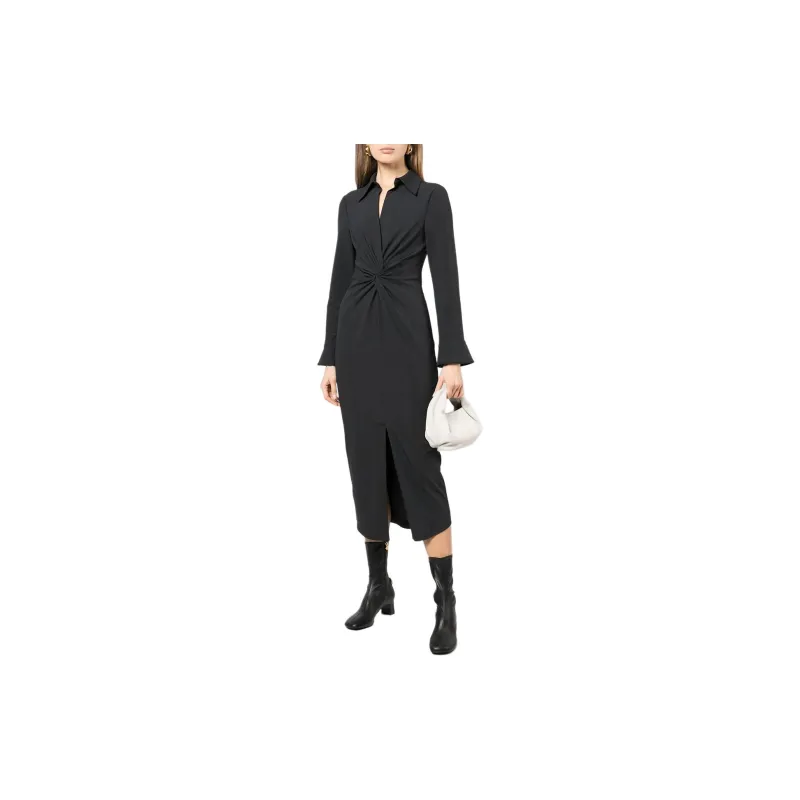 Cinq A Sept Mckenna Twist Midi Shirt Dress-1