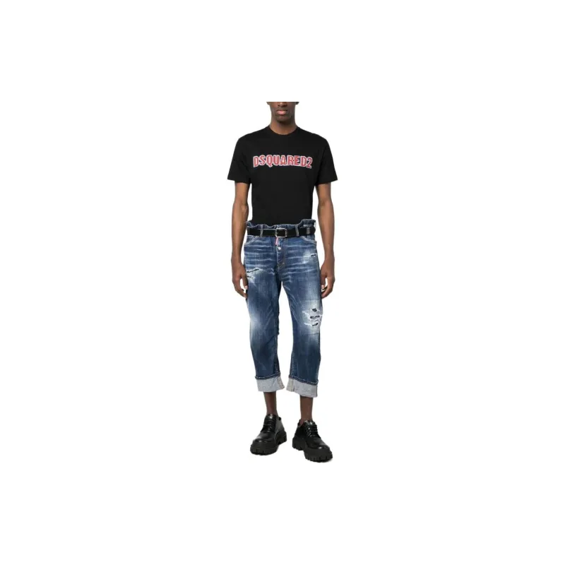 DSQUARED 2 Turn Up Hem Tapered Leg Jeans-3