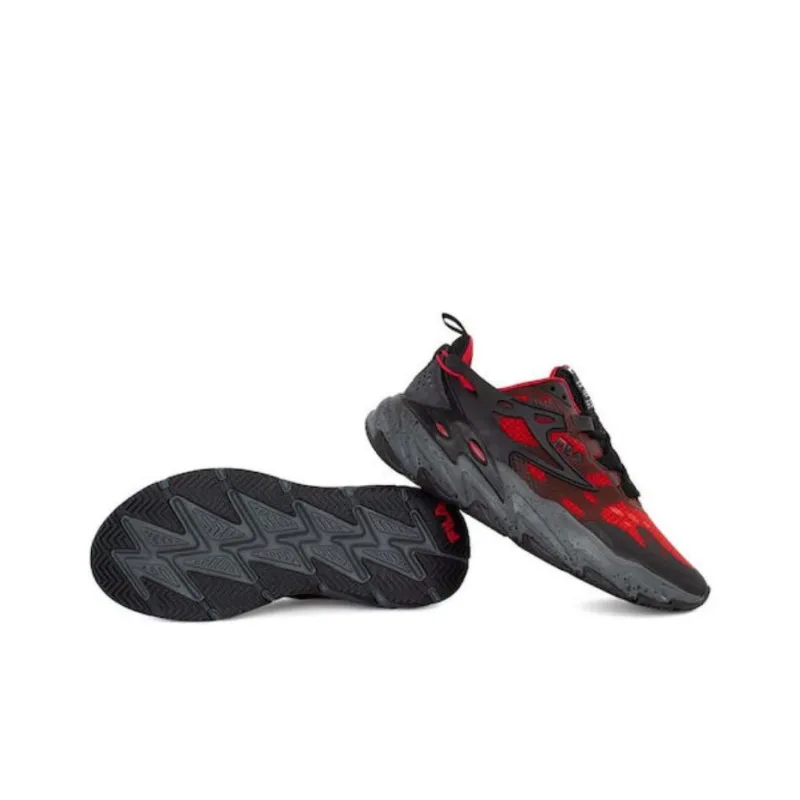 FILA Ray Tracer Cushioning Anti-Slip And Wear-Resistant Mid-Top Casual Shoes Men's Red-5